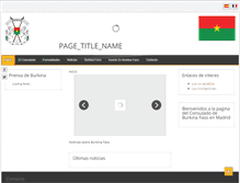 Tablet Screenshot of consuladoburkinamadrid.org